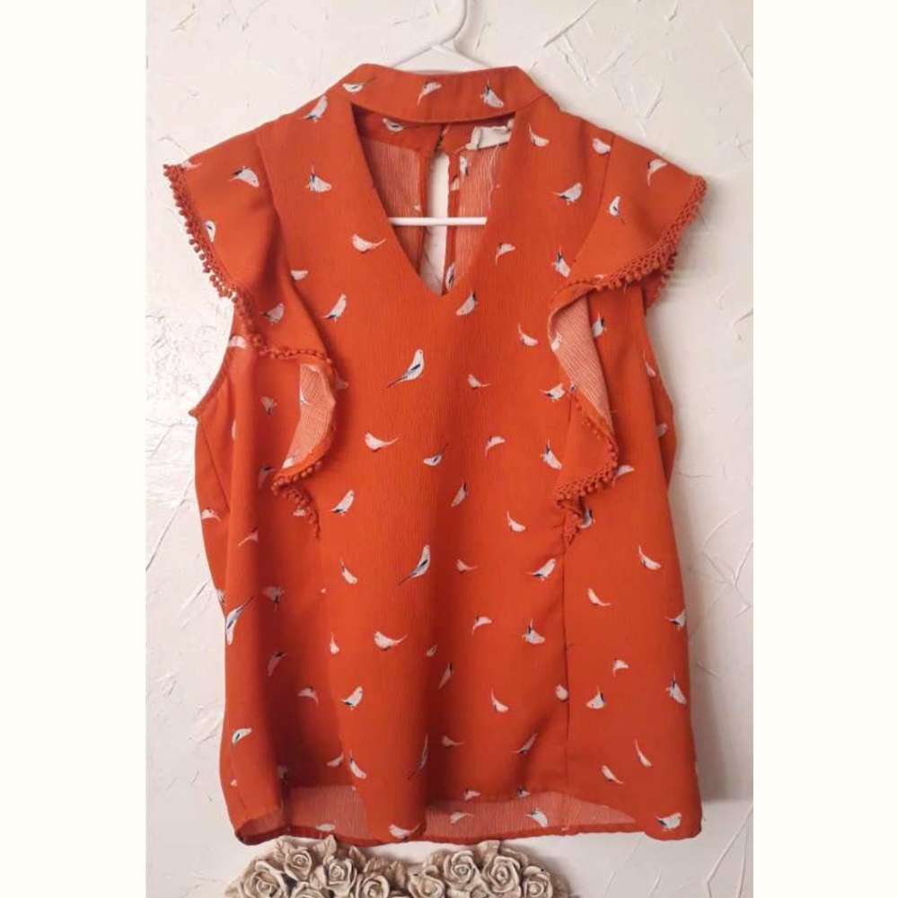 *SOLD* Sweet Wanderer Bird Print Top